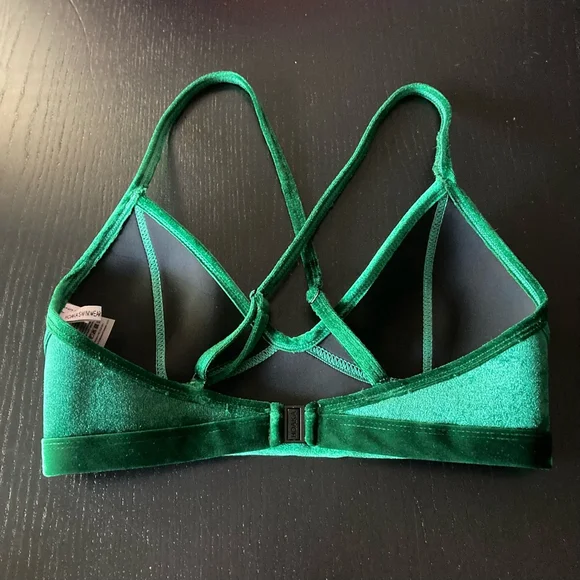 Women's HOAKA SWIMWEAR Bra Top Size S Green - Picture 14 of 16